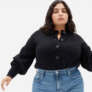 Everlane Cropped Alpaca Cardigan